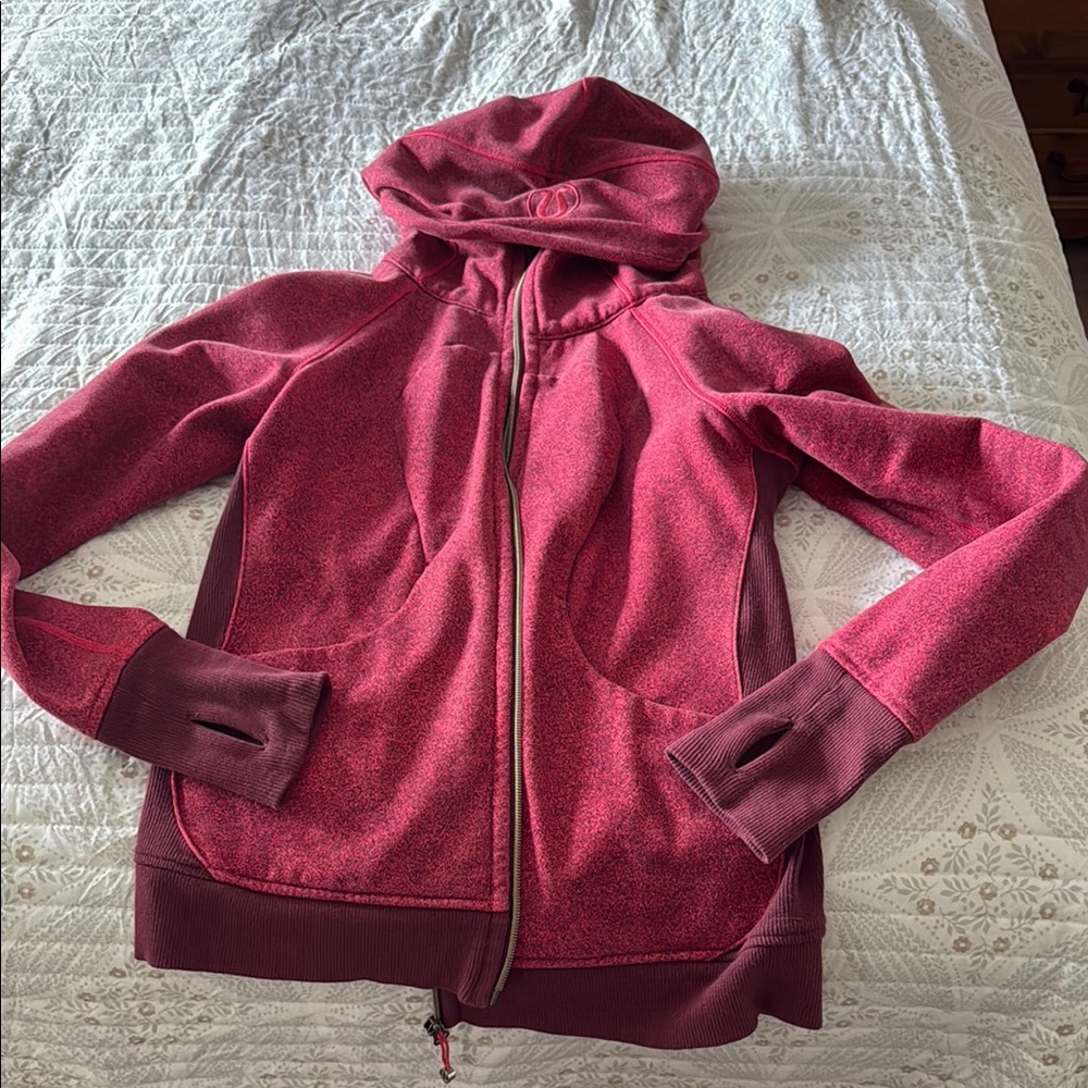 Women's Lululemon Pink Scuba Hooded Jacket